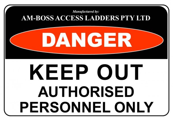 AM-BOSS Authorised Personnel Signage